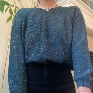 LC WAIKIKI Green Speckled Scoopneck Sweater